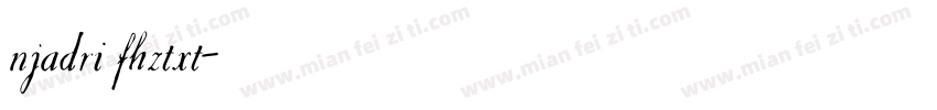 njadri fhztxt字体转换